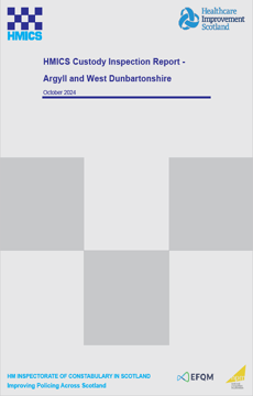 Link to Custody Inspection Report - Argyll and West Dunbartonshire