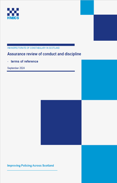 Link to Assurance review of conduct and discipline - terms of reference